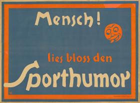 Mensch! lies bloss den Sporthumor