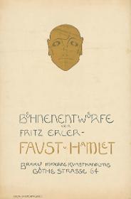 Bühnenentwürfe von Fritz Erler - Faust u Hamlet. Brakls Moderne Kunsthandlung
