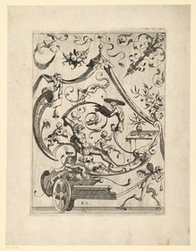groteske Ornamentfüllungen, bez: B. L.