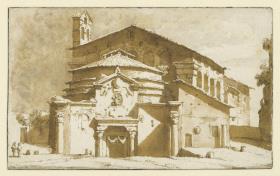 Tempel des Romulus vor der Kirche SS. Cosma e Damiano in Rom
