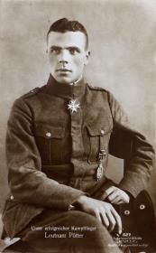 Unser erfolgreicher Kampfflieger Leutnant Pütter.