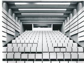 Regensburg, Universität, Hörsaal Mathematik, Innenraum