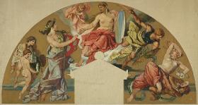 Triumph der Wahrheit. Entwurf für ein Mosaik der Düsseldorfer Kunsthalle