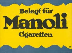 Belegt für Manoli Zigaretten