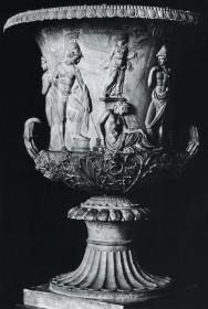 Verkleinerte Bronzekopie der mediceischen Marmorvase (modern)