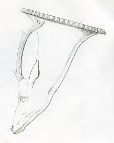 Abguss nach einem pompejanischen Rhyton mit Hirschkopf (modern)