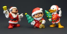 Donald Duck. Mickey Mouse. Monchhichi.