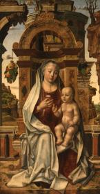 Thronende Maria mit dem Kind