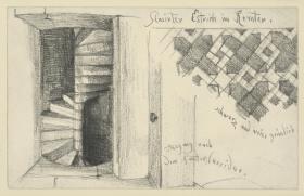 Treppe und Estrichstudie im Sommerremter der Marienburg