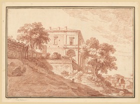 Ansicht der Villa Madama