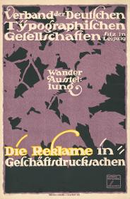 Verband der Deutschen Typographischen Gesellschaften Wanderausstellung Die Reklame in Geschäftsdrucksachen