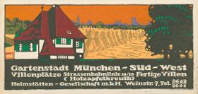 Gartenstadt München Süd West. Heimstätten Gesellschaft