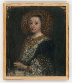 Porträt der Clara Katharina Endter mit Flinderhaube
