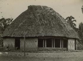 "Haus auf  Samoa-Ins."