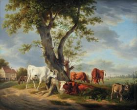 Viehweide mit Baum