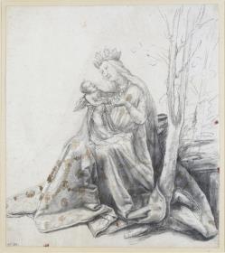 Studie zur Stuppacher Madonna (Madonna dell' Umiltà)