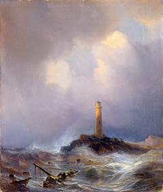 Leuchtturm an der Bretonischen Küste