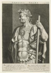 Sergius Galba. Blatt VII aus der Serie: Römische Kaiser