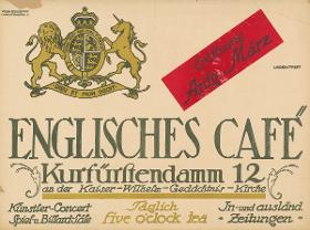 Englisches Café. Kurfürstendamm 12
