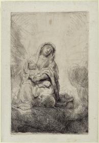 Muttergottes in den Wolken