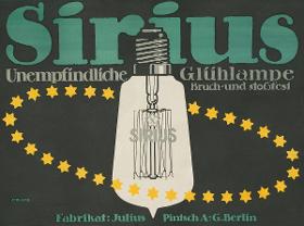 Sirius. Unempfindliche Glühlampe. Bruch- und stoßfest