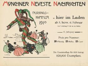 Münchner neueste Nachrichten. Faschingsnummer 1910