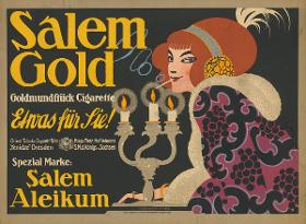 Salem Gold. Goldmundstück Zigarette