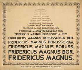 Monumental Versalien, Deckersche Schriftgießerei