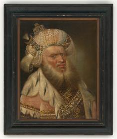 Porträt eines Herrn im Ornat des Sultans Mahmud I.
