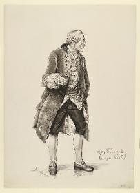 König Friedrich II. in bürgerlicher Kleidung