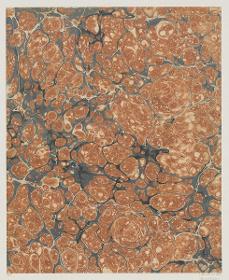 Ringadermarmorpapier (England, vor 1804)