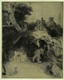 Der Heilige Hieronymus in italienischer Landschaft