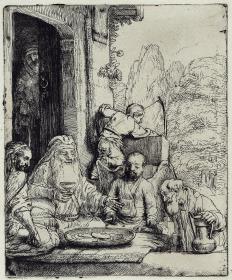 Abraham bewirtet die Engel
