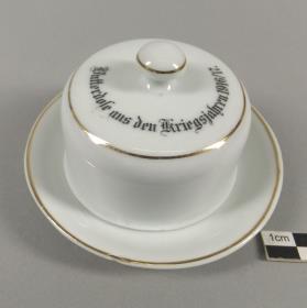 Butterdose aus den Kriegsjahren 1916/17.