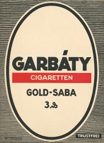 Garbáty Zigaretten Gold-Saba