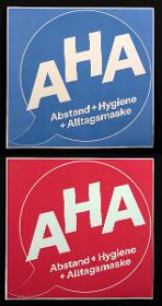 AHA – Abstand + Hygiene + Alltagsmaske