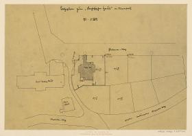 Mathildenhöhe, Darmstadt, Oberhessisches Haus, Lageplan 1:500