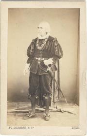 Porträt des Pierre-Martinien Tousez, auch Bocage genannt, in Rollenkostüm