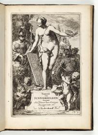 Arnold Houbraken; Toneel van Sinnebeelden Geopent Tot Dienst van Schilders Beelthouders ... Nicolaes de Vries: Dordrecht 1700