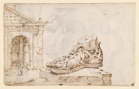 Kolossalfuß und Porticus Octaviae