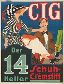 CIG. Der 14 Heller Schuhcremestift.