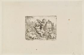 Der Frühling (Kinder mit Blumen und Girlanden)