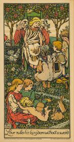 Love Rules His Kingdom Without a Sword. Panneau décoratif aus der Serie "The Child's Garden"