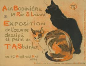 Exposition de l'oeuvre dessiné de T.A. Steinlen 1894