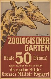 Zoologischer Garten. Heute grosses Militär-Konzert