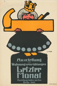 Ausstellung Wohnungseinrichtungen Letzter Monat Ausstellungshallen am Zoo Berlin 1909