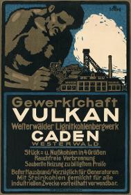 Gewerkschaft Vulkan Westerwälder Lignitkohlenbergwerk Caden Westerwald