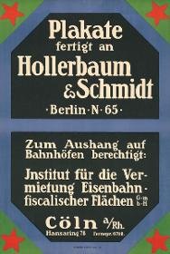 Plakate fertigt an Hollerbaum & Schmidt Berlin