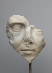 Gesichtsfragment vom Porträt eines Mannes