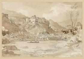 Ansicht des Schlosses und des unteren Stadtteils von Heidelberg